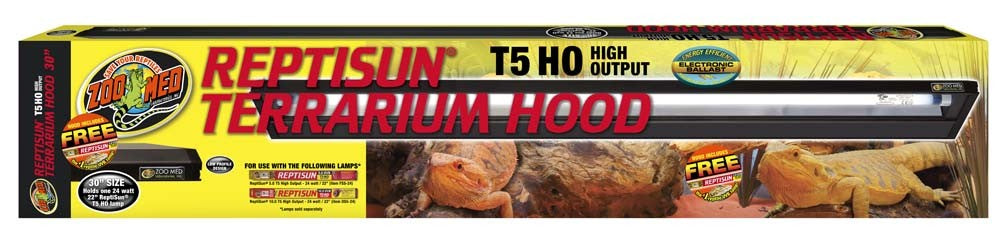 Zoo Med ReptiSun T5 High Output Light Hood with 5.0 UVB Lamp 30in