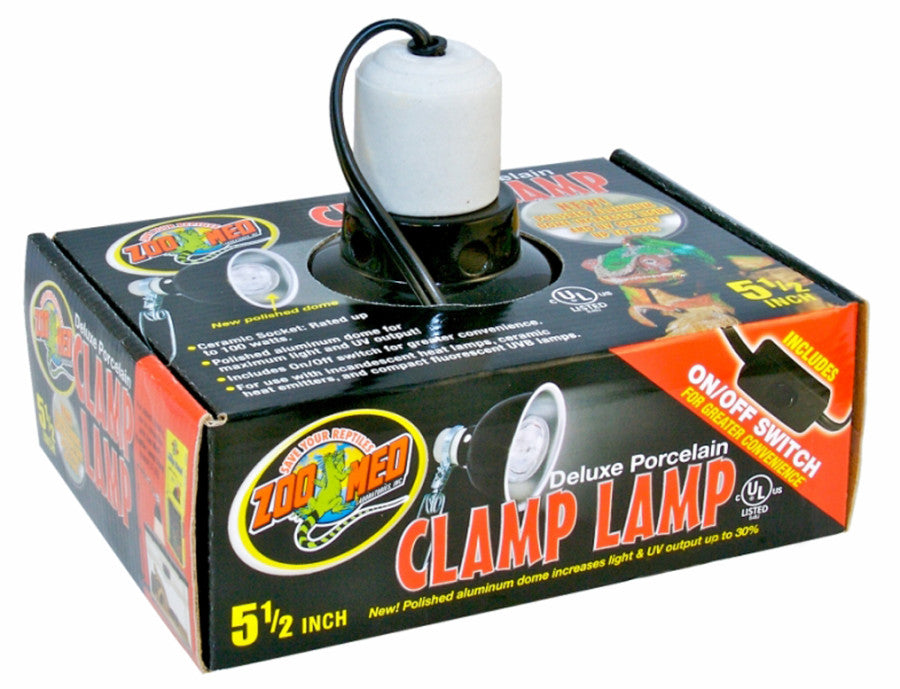 Zoo Med Deluxe Porcelain Clamp Lamp 5.5in