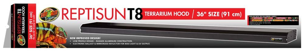 Zoo Med ReptiSun Terrarium T8 Fluorescent Hood 36in