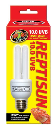 Zoo Med ReptiSun 10.0 UVB Desert Mini Compact Fluorescent 13W