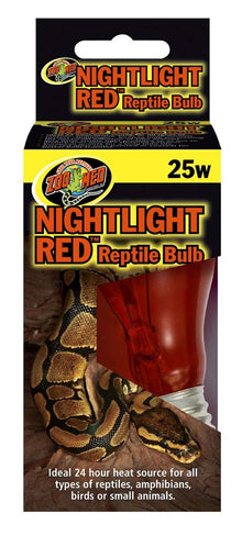 Zoo Med Nightlight Red Reptile Bulb Red 25 Watt