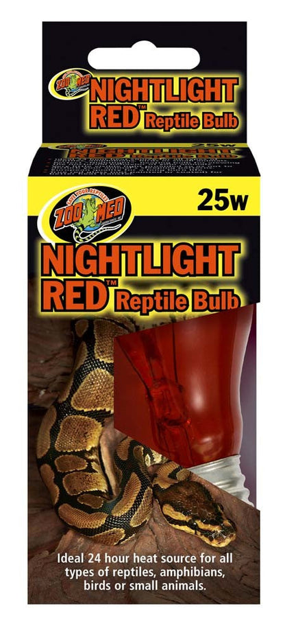 Zoo Med Nightlight Red Reptile Bulb Red 25 Watt