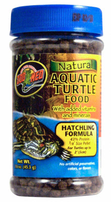 Zoo Med Natural Aquatic Turtle Micro Pellet Hatchling Food 1.9oz