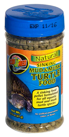 Zoo Med Natural Sinking Mud & Musk Turtle Food 2.15oz