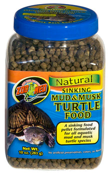 Zoo Med Natural Sinking Mud & Musk Turtle Food 10oz