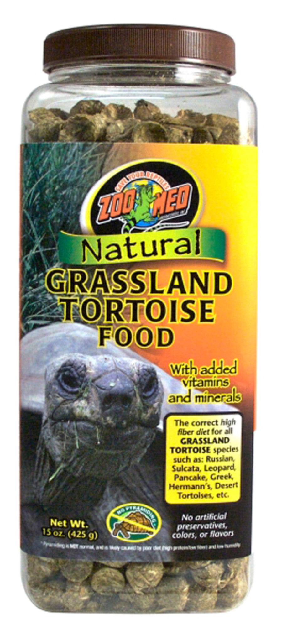 Zoo Med Natural Grassland Tortoise Food 15oz