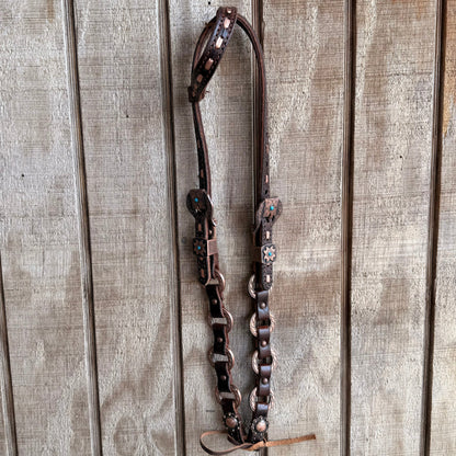 Copper Ring One Ear Headstall