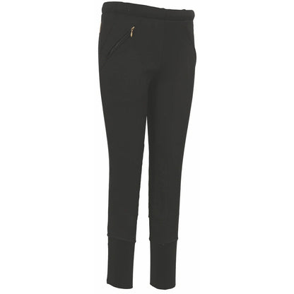TuffRider Children's Unifleece Pull-On Stretch Fleece Knee Patch Winter Breeches