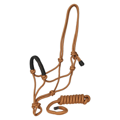 TuffRider Rugged Rope Halter Braided Noseband with matching lead