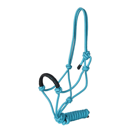 TuffRider Rugged Rope Halter Braided Noseband with matching lead
