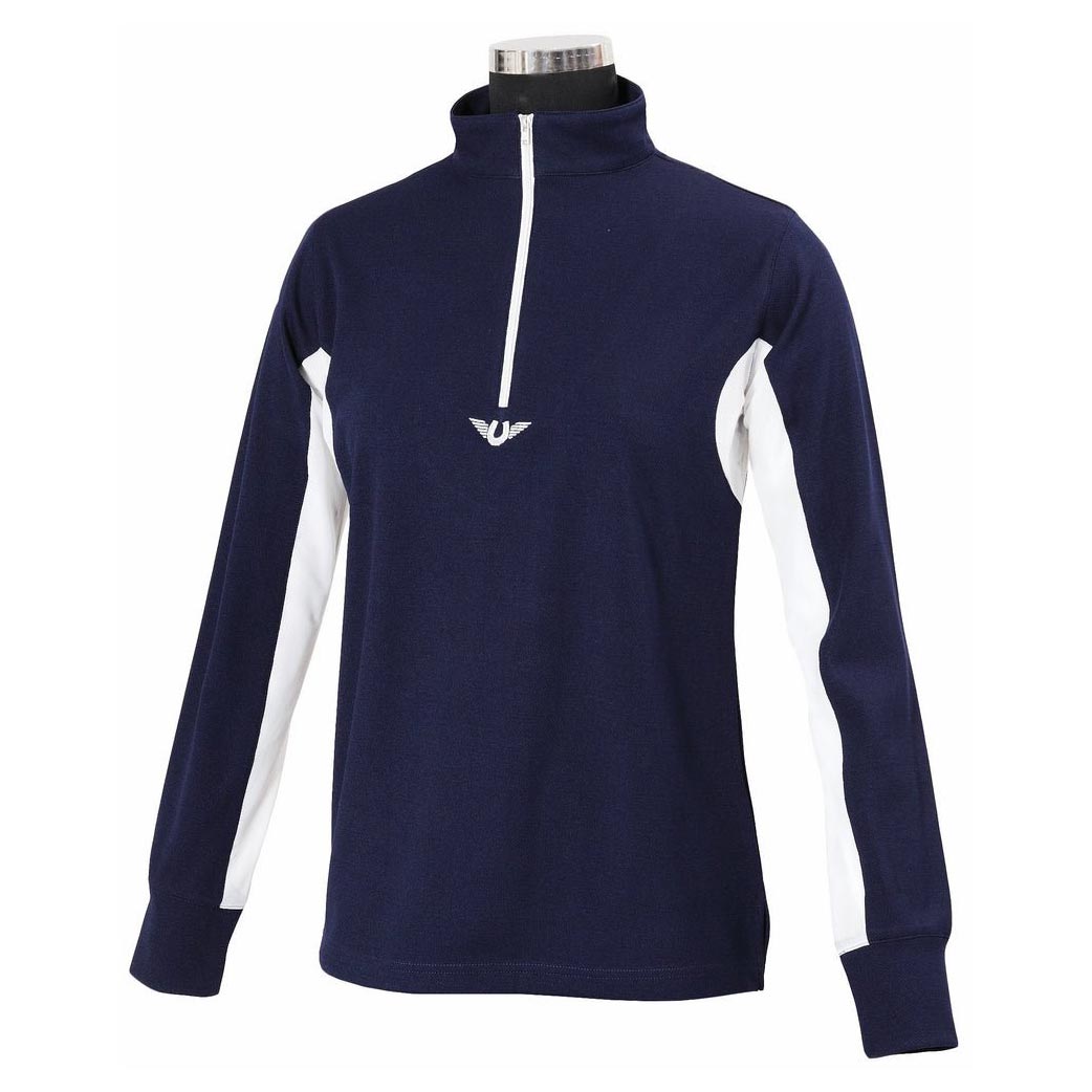 TuffRider Youth Long Sleeve Ventilated Technical Sport Shirt – UV Protection, Quick-Dry, Mesh Undersleeves