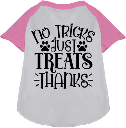 No Tricks, Just Treats Pet Raglan Shirt