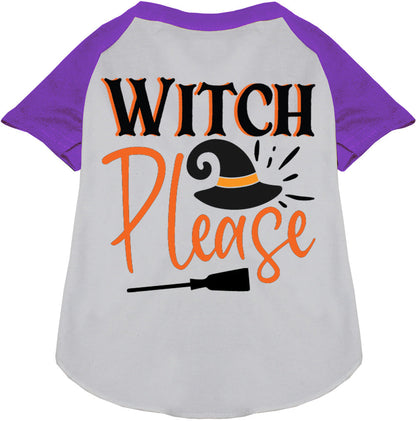 Witch Please Pet Raglan Shirt