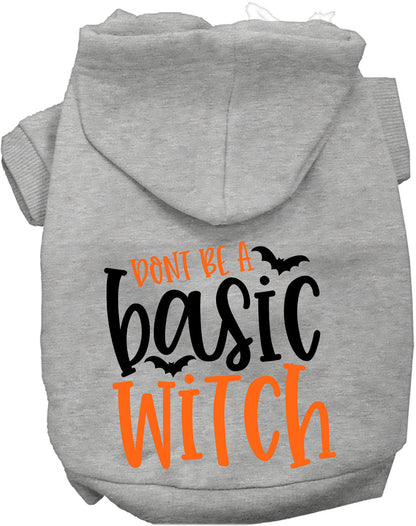 Don't Be a Basic Witch Halloween Pet Hoodie