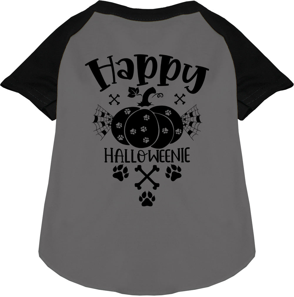 Happy Halloweenie Pet Raglan Shirt