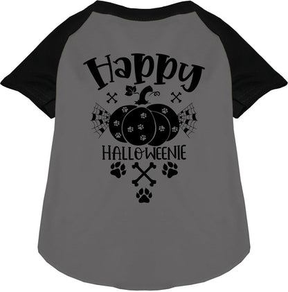 Happy Halloweenie Pet Raglan Shirt