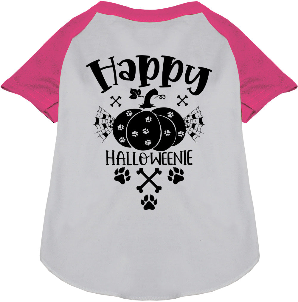 Happy Halloweenie Pet Raglan Shirt