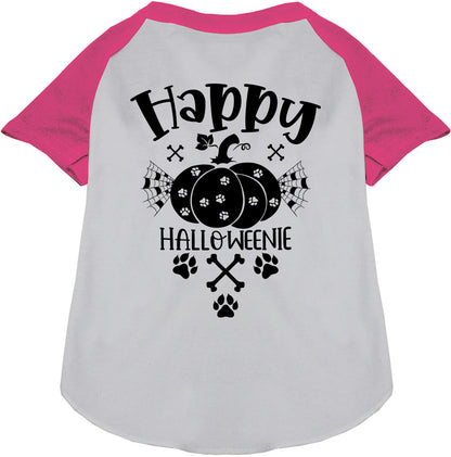 Happy Halloweenie Pet Raglan Shirt