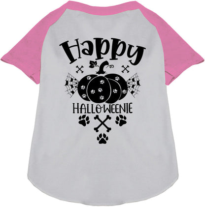 Happy Halloweenie Pet Raglan Shirt
