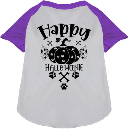 Happy Halloweenie Pet Raglan Shirt