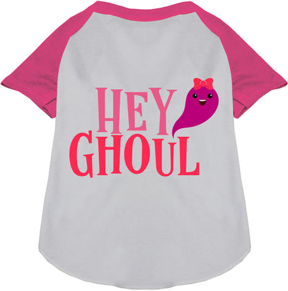 Hey Ghoul Pet Raglan Shirt