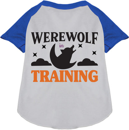 Werewolf in Training Pet Raglan Shirt