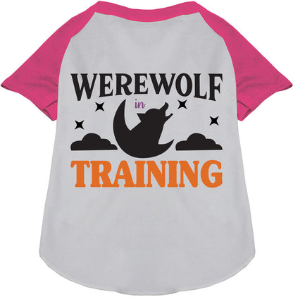 Werewolf in Training Pet Raglan Shirt