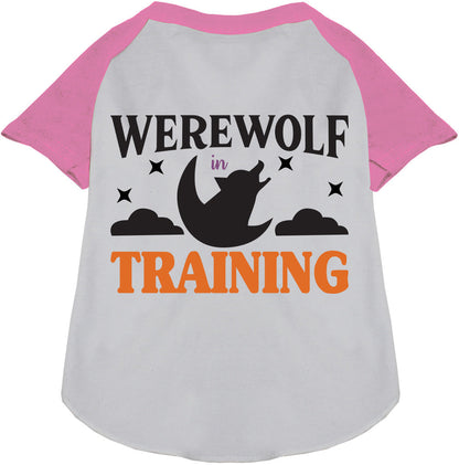 Werewolf in Training Pet Raglan Shirt