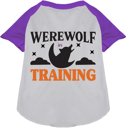 Werewolf in Training Pet Raglan Shirt