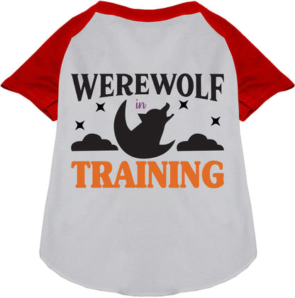 Werewolf in Training Pet Raglan Shirt
