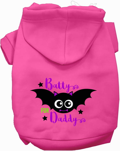 Batty for Daddy Halloween Pet Hoodie