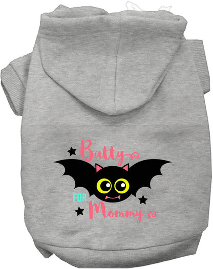 Batty for Mommy Halloween Pet Hoodie