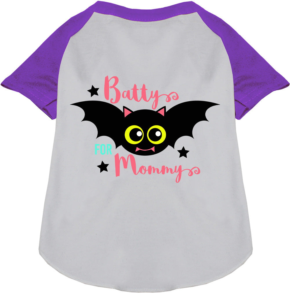 Batty for Mommy Pet Raglan Shirt