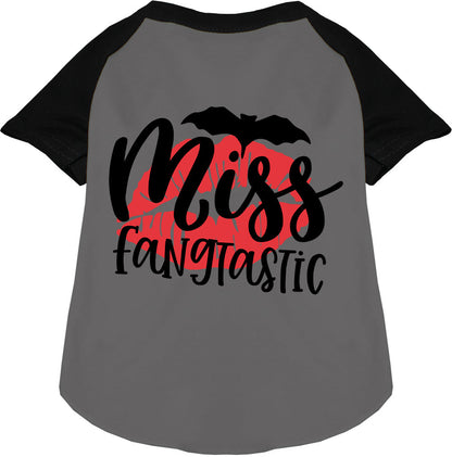 Miss Fangtastic Pet Raglan Shirt