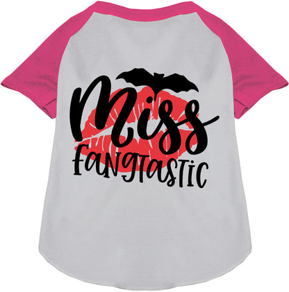 Miss Fangtastic Pet Raglan Shirt