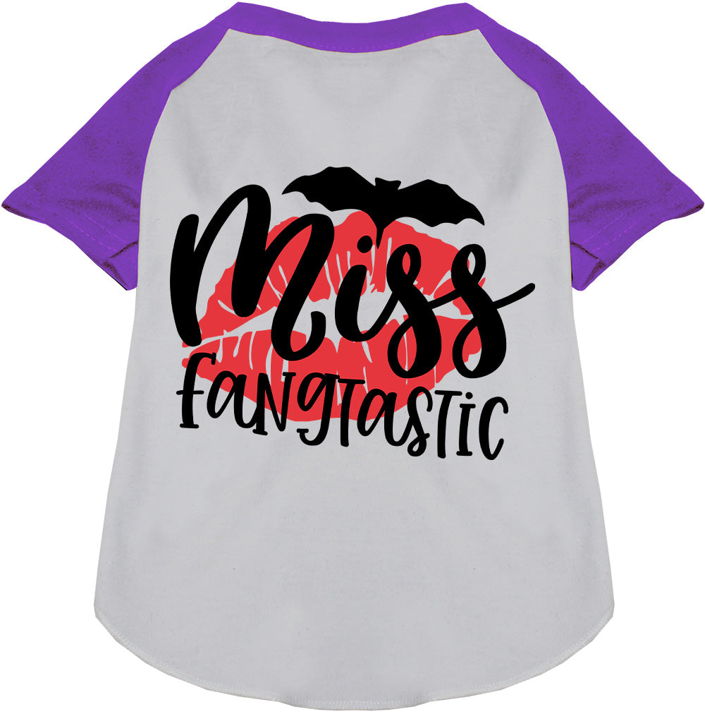 Miss Fangtastic Pet Raglan Shirt