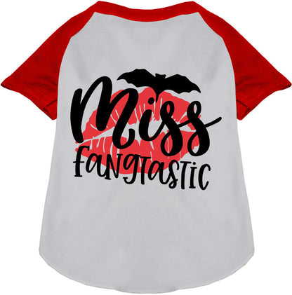 Miss Fangtastic Pet Raglan Shirt