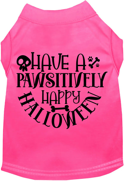 Pawsitively Happy Halloween Pet Shirt