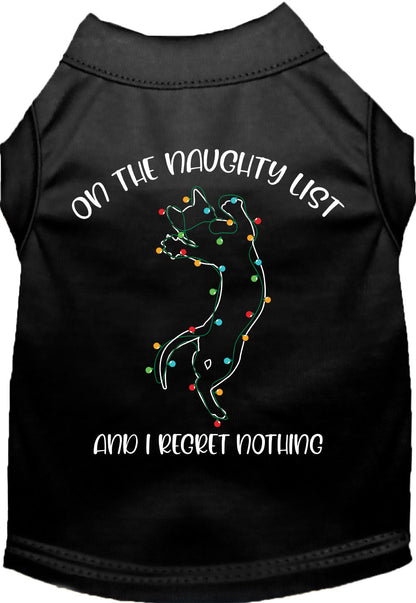 Kitty on the Naughty List Pet Shirt