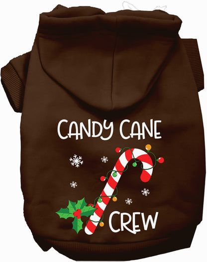 Candy Cane Crew Pet Hoodie