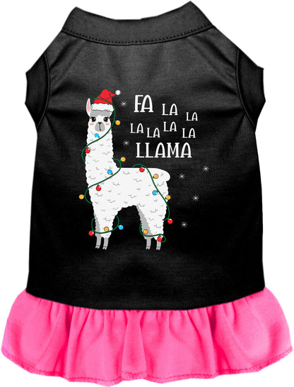 Falalala Llama Christmas Pet Dress
