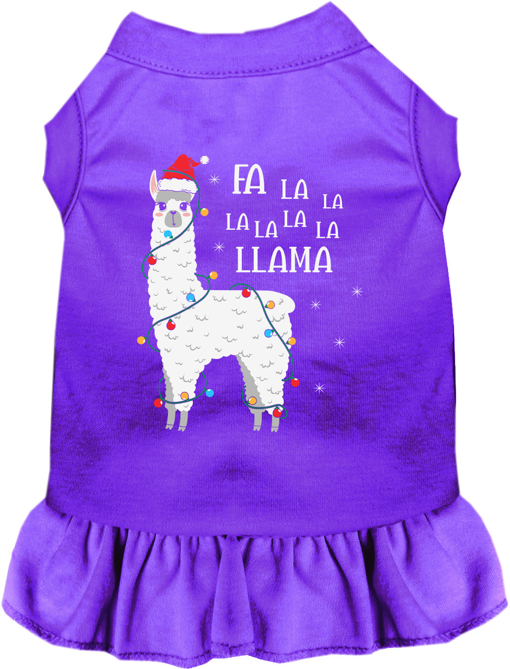 Falalala Llama Christmas Pet Dress
