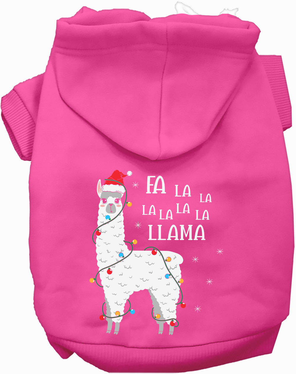 Falalala Llama Christmas Pet Hoodie
