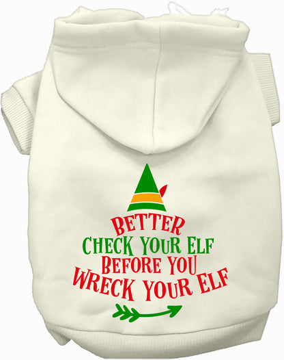Check Your Elf Christmas Pet Hoodie