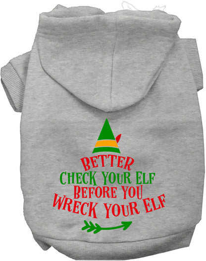 Check Your Elf Christmas Pet Hoodie