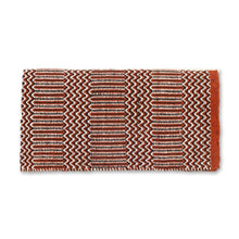 1340-3 Double Weave 32x64 Acrylic Blend Saddle Blanket Rust And Black RUST BLACK