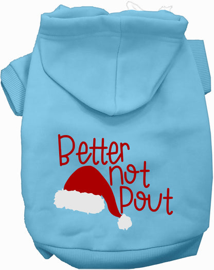 Better Not Pout Christmas Pet Hoodie