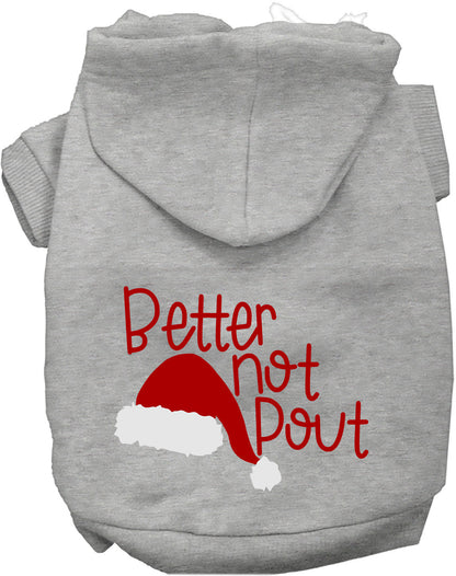 Better Not Pout Christmas Pet Hoodie