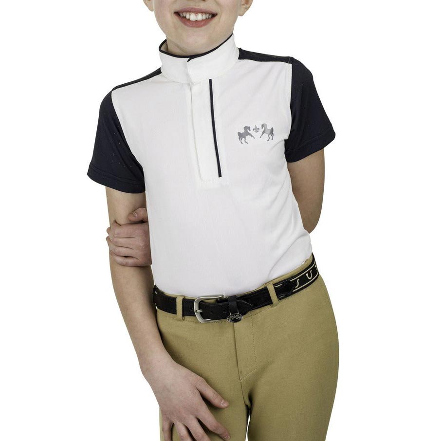 Equine Couture Children'S Magda Equicool Short Sleeve Show Shirt