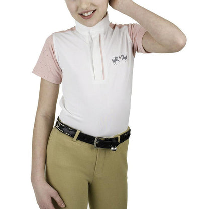 Equine Couture Children'S Magda Equicool Short Sleeve Show Shirt
